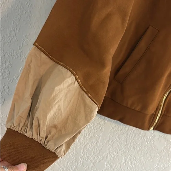 United Colors Of Benetton Brown Bomber Jacket - Picture 2 of 7